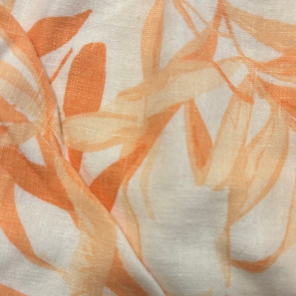 Abercrombie & Fitch Orange and Cream Leaf Crop Top. NWT. New with tags!! - Picture 5 of 5